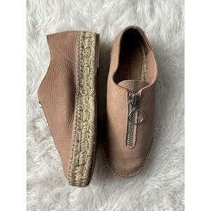 Alexander Wang Womens Devon Espadrille Flat Brown Tan Size 7US / 37EU Medium